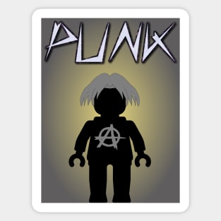 Punk Guitarist Minifig, Customize My Minifig Sticker